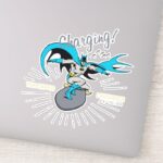 Batman Surfing Charging Sticker