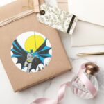 Batman Swings Classic Round Sticker