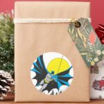 Batman Swings Classic Round Sticker