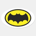 Batman Symbol Oval Sticker