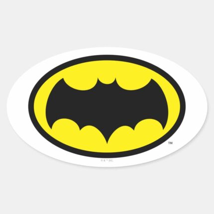 Batman Symbol Oval Sticker