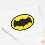 Batman Symbol Oval Sticker