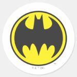 Batman Symbol Bat Circle Logo Classic Round Sticker