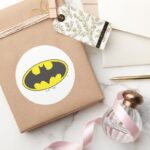 Batman Symbol Bat Oval Logo Classic Round Sticker