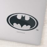 Batman Symbol Black And White Logo Sticker