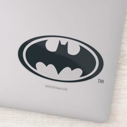 Batman Symbol Black And White Logo Sticker
