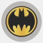 Batman Symbol Classic Round Logo Classic Round Sticker