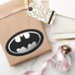 Batman Symbol Grainy Logo Oval Sticker