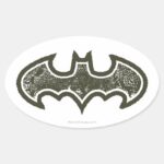 Batman Symbol Nouveau Logo Oval Sticker