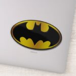 Batman Symbol Oval Gradient Logo Sticker