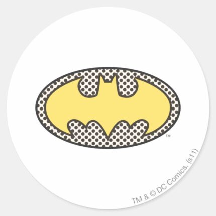 Batman Symbol Showtime Logo Classic Round Sticker