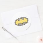 Batman Symbol Showtime Logo Classic Round Sticker