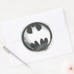 Batman Symbol Spray Symbol Logo Classic Round Sticker