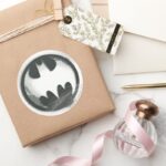 Batman Symbol Spray Symbol Logo Classic Round Sticker