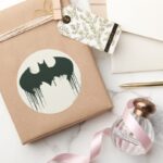 Batman Symbol Spraypaint Logo Classic Round Sticker