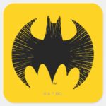 Batman Symbol Streak Logo Square Sticker