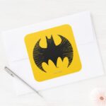 Batman Symbol Streak Logo Square Sticker