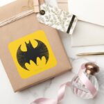 Batman Symbol Streak Logo Square Sticker
