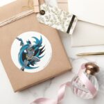 Batman Twists Classic Round Sticker