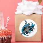 Batman Twists Classic Round Sticker