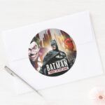 Batman Under The Red Hood Classic Round Sticker