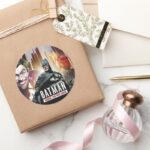 Batman Under The Red Hood Classic Round Sticker