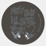 Batman Valentine Catwoman Ill Steal Your Heart Classic Round Sticker