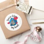 Batman Valentine Youve Stolen My Heart Classic Round Sticker