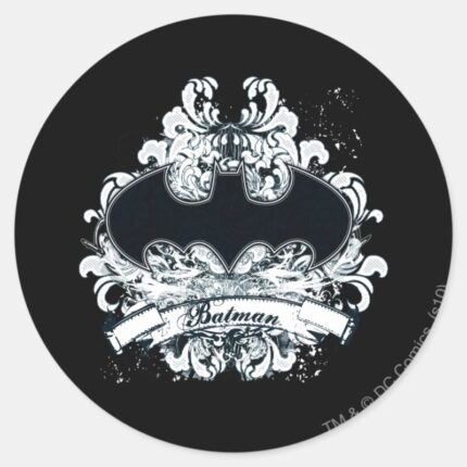 Batman Vintage Urban Grunge Classic Round Sticker