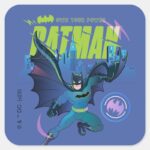 Batman Own Your Power City Graphic Square Sticker
