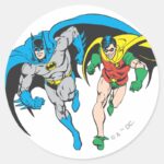 Batman Robin Classic Round Sticker