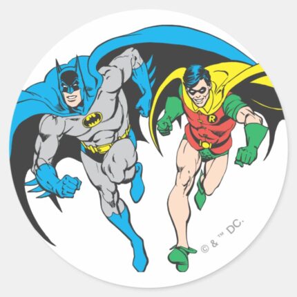 Batman Robin Classic Round Sticker