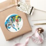 Batman Robin Classic Round Sticker
