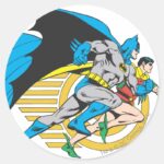Batman Robin Profile Classic Round Sticker