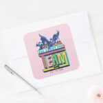 Batman All About The Team Square Sticker