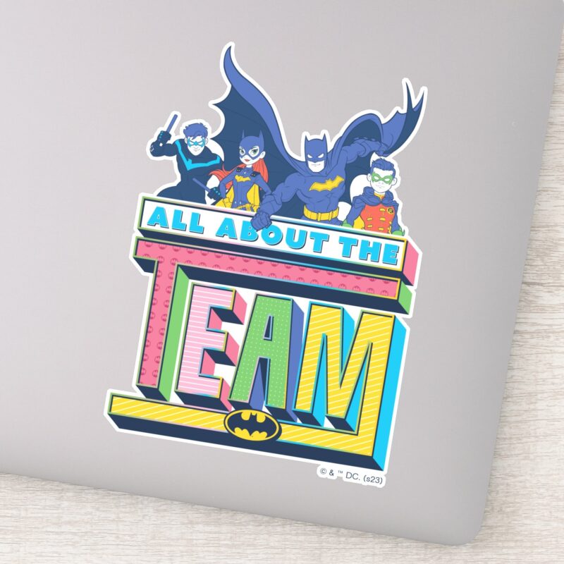 Batman All About The Team Sticker Batman All About The Team Sticker