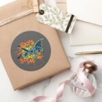 Batman Bats Dont Scare Me Classic Round Sticker