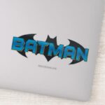 Batman Blue Name Logo Sticker