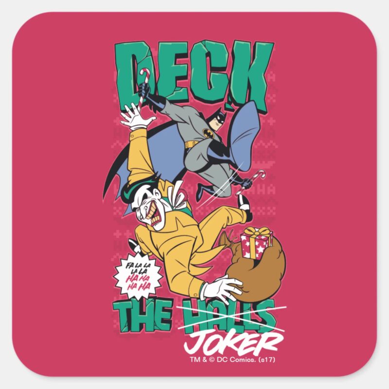 Batman Deck The Joker Square Sticker Batman Deck The Joker Square Sticker