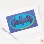 Batman Gotham City Symbol Rectangular Sticker