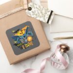 Batman Halloween Inspired Logo Square Sticker