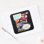 Batman Jingle Bells I Do Not Smell Square Sticker