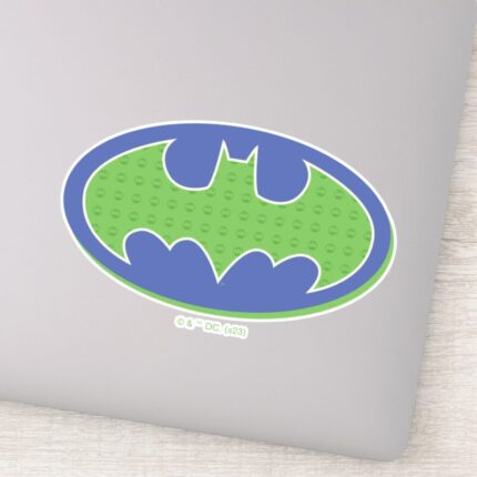 Batman Purple Green Symbol Sticker