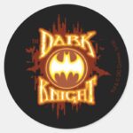 Batman The Dark Knight Classic Round Sticker