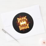 Batman The Dark Knight Classic Round Sticker