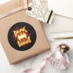 Batman The Dark Knight Classic Round Sticker