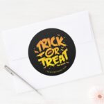 Batman Trick Or Treat Classic Round Sticker