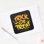 Batman Trick Or Treat Square Sticker