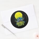 Batman Who Haunts Gothams Night Classic Round Sticker