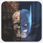 Batman De Los Muertos Square Sticker